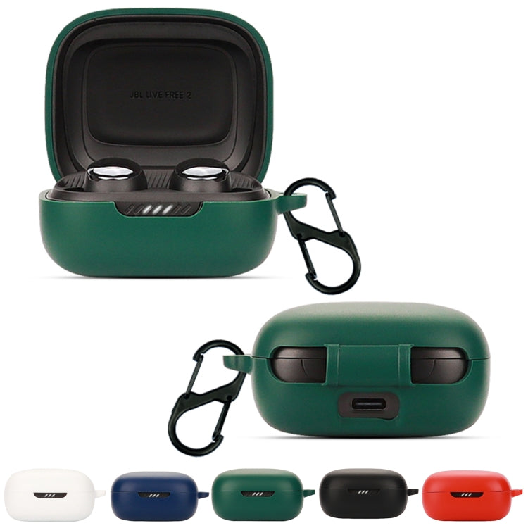 Bluetooth Earphone Silicone Protective Case For JBL Live Free 2 TWS(Red) by buy2fix