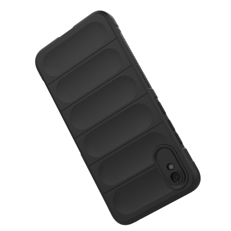 For Xiaomi Redmi 9A Magic Shield TPU + Flannel Phone Case(Black) by buy2fix