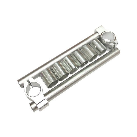 Motorcycle Modification Accessories CNC Handle Bar Grips Set(Silver) by buy2fix
