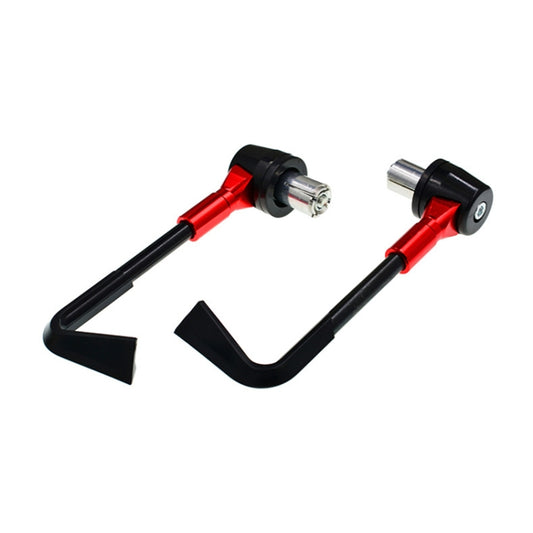2 PCS Universal 22mm Shockproof Protection Rod CNC Horn Shape Handbrake Motorcycle Modification Accessories(Red) by buy2fix