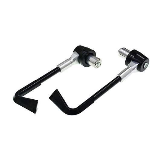 2 PCS Universal 22mm Shockproof Protection Rod CNC Horn Shape Handbrake Motorcycle Modification Accessories(Silver) by buy2fix