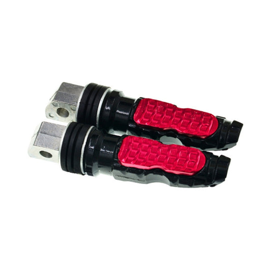 Universal Motor Bike Footpegs Foot Rests Rear Pedals Set Motorcycle Modification Accessories(Red) by buy2fix