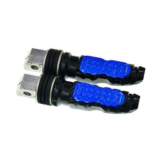 Universal Motor Bike Footpegs Foot Rests Rear Pedals Set Motorcycle Modification Accessories(Blue) by buy2fix