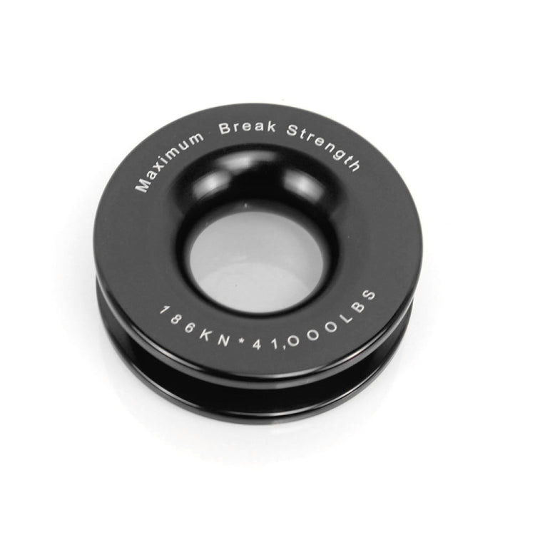 Truck Winch Snatch Recovery Ring for Soft Shackle ATV UTV Rcovery 41000 lb(Black) by buy2fix