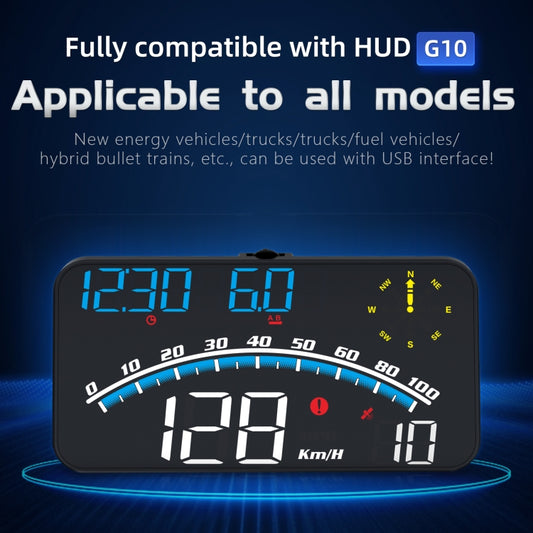G10 5.5 inch Car HUD GPS Head Up Display Speedometer Odometer LED Windscreen Projector by buy2fix