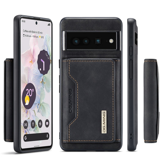 For Google Pixel 7 Pro 5G DG.MING M2 Series 3-Fold Multi Card Bag Phone Case(Black) by DG.MING
