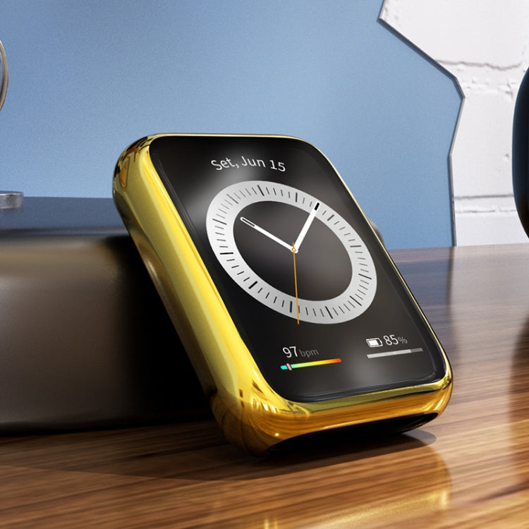 For Huawei Watch Fit 2 TPU Electroplating Watch Protective Case(Transparent) by buy2fix