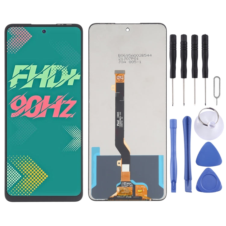 OEM LCD Screen For Tecno Spark 8 Pro KG8 with Digitizer Full Assembly by buy2fix