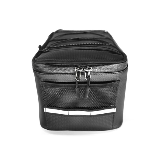 Motorcycle Waterproof PU Leather Rack Rear Carrier Bag, Capacity: 9L with Rain Cover by buy2fix