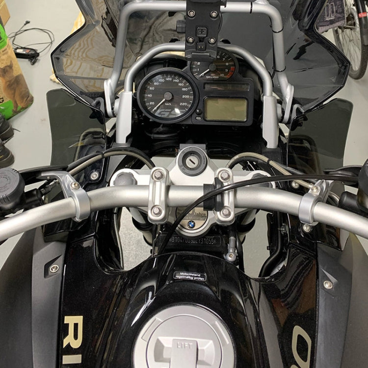 Motorcycle Side Windshield for BMW R1200GS ADV 2004-2012(Transparent Grey) by buy2fix