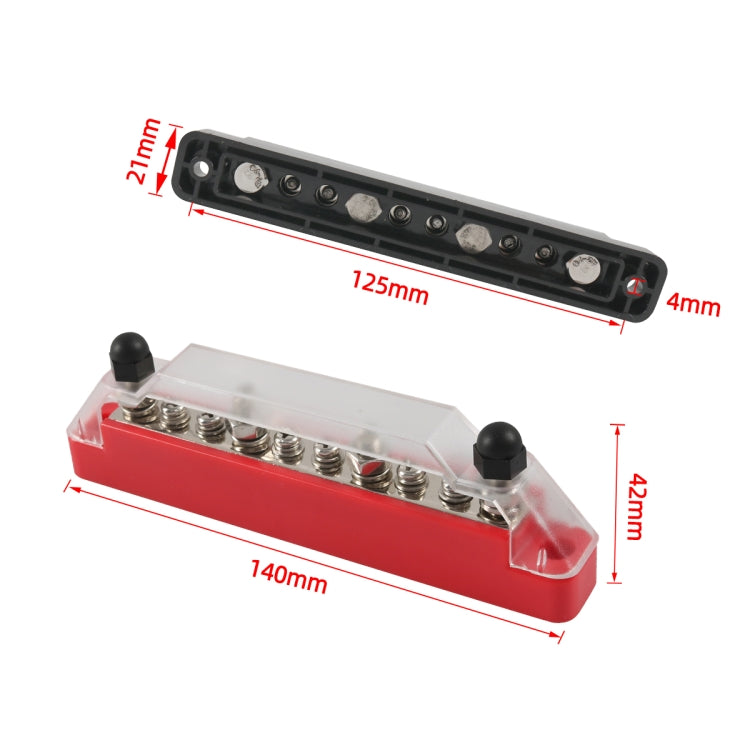 A7473 1 Pair 10 Way Power Distribution Block Terminal Studs with 4 Fixing Screws by buy2fix