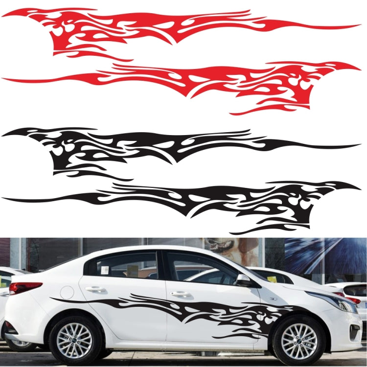 2 PCS/Set D-144 Fire Element Pattern Car Modified Decorative Sticker(Red) by buy2fix