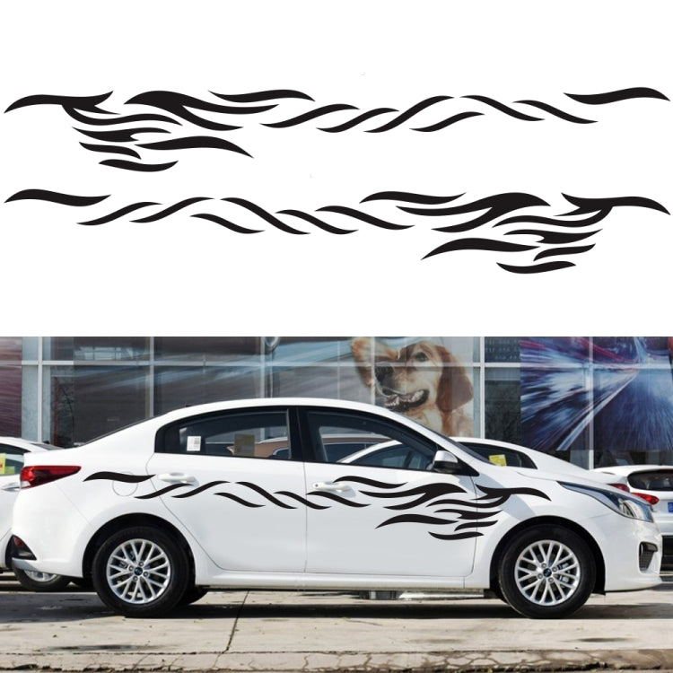 2 PCS/Set D-369 Totem Pattern Car Decorative Sticker(Yellow) by buy2fix