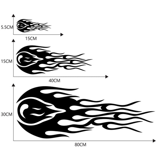 D-451 Car Modified Side Door Front Rear Bumpers Rearview Mirror Decorative Sticker(Black) by buy2fix