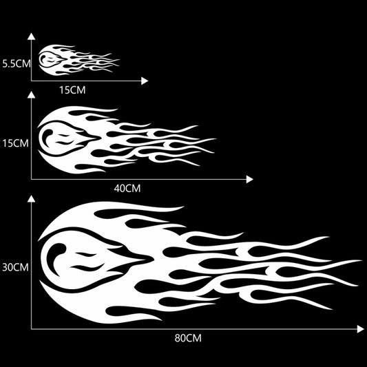 D-451 Car Modified Side Door Front Rear Bumpers Rearview Mirror Decorative Sticker(White) by buy2fix