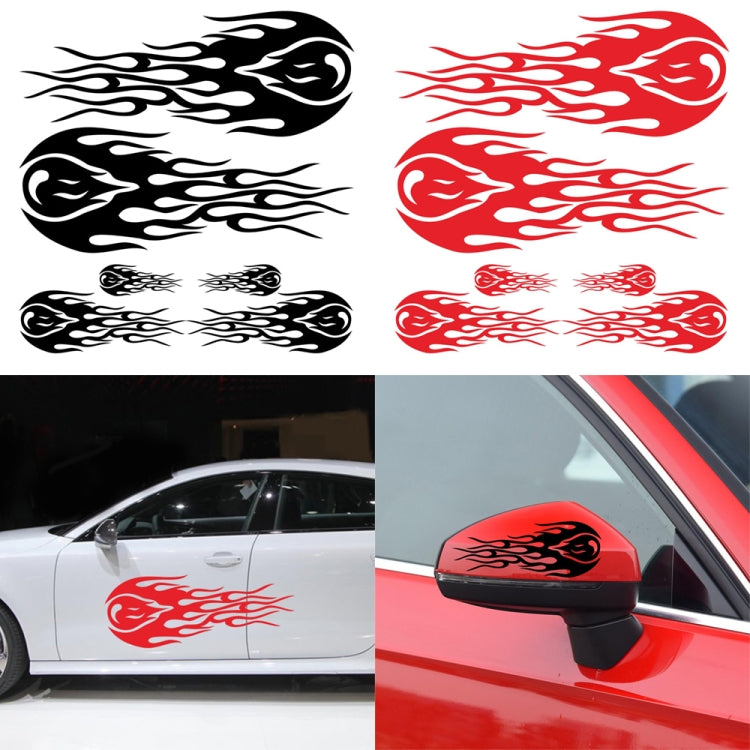 D-451 Car Modified Side Door Front Rear Bumpers Rearview Mirror Decorative Sticker(Black) by buy2fix