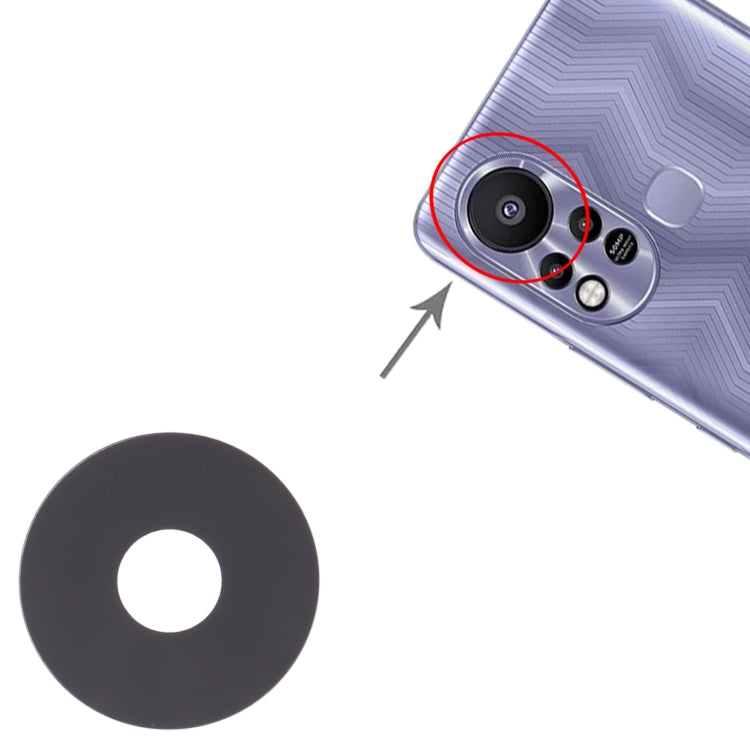 For Infinix Hot 11s X6812 X6812B 10pcs Back Camera Lens by buy2fix