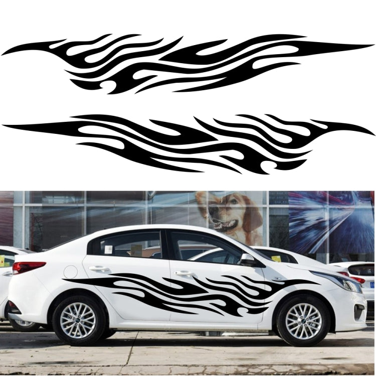 2 PCS/Set D-476 Fire Element Pattern Car Modified Decorative Sticker(Red) by buy2fix