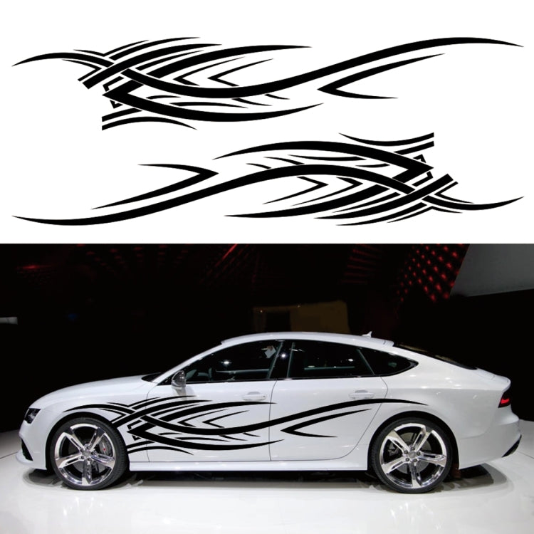2 PCS/Set D-503 Totem Pattern Car Modified Decorative Sticker(White) by buy2fix