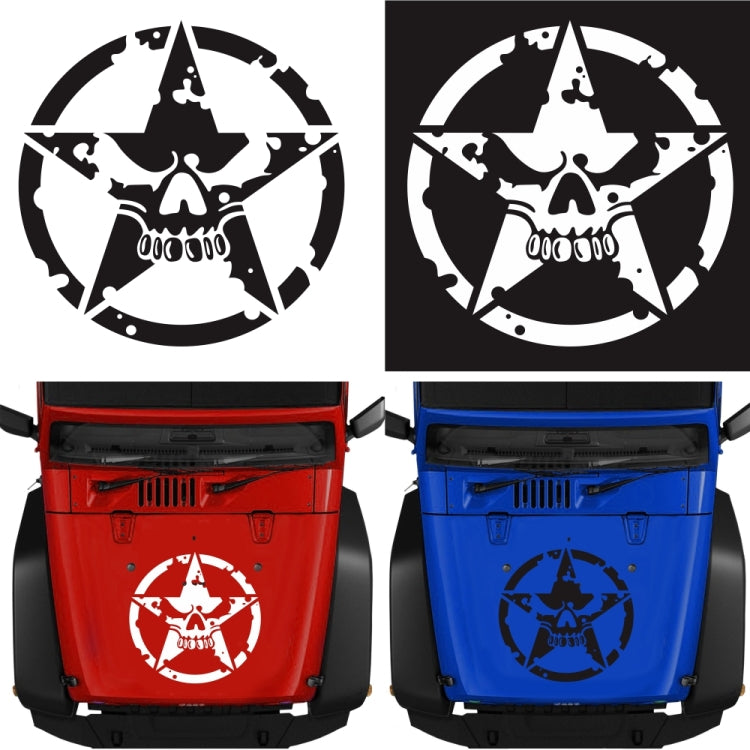 D-520 Star Pattern Car Modified Hood Decorative Sticker(Yellow) by buy2fix