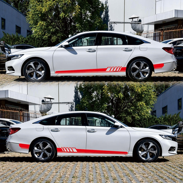 2 PCS/Set D-608 Stripe Pattern Car Modified Decorative Sticker(Red) by buy2fix