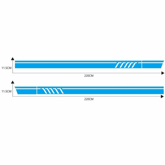 D-655 Universal Car Modified Decorative Sticker(Blue) by buy2fix