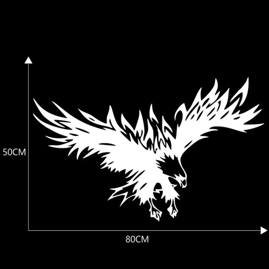 D-733 Eagle Pattern Car Modified Hood Decorative Sticker(White) by buy2fix
