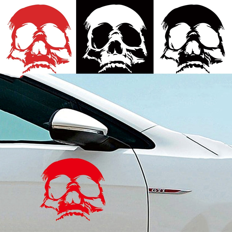 D-774 Evil Skull Pattern Car Modified Decorative Sticker(Red) by buy2fix