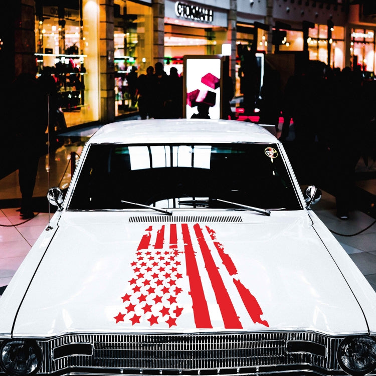 D-778 American Flag Pattern Car Modified Decorative Sticker(Red) by buy2fix