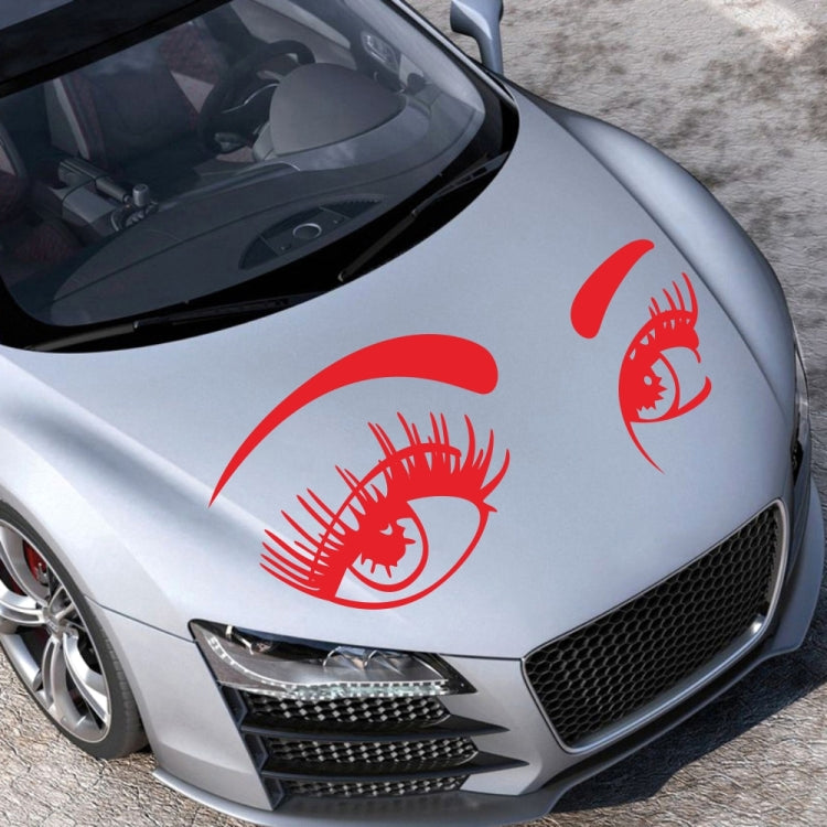 D-821 Beauty Eyes Pattern Car Modified Decorative Sticker(Red) by buy2fix