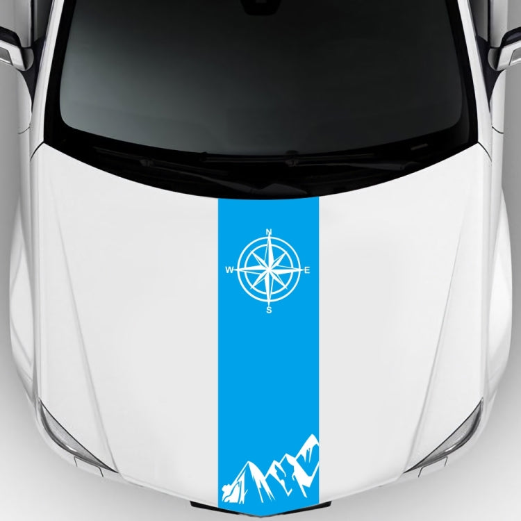 D-864 Compass Pattern Car Modified Decorative Sticker(Blue) by buy2fix