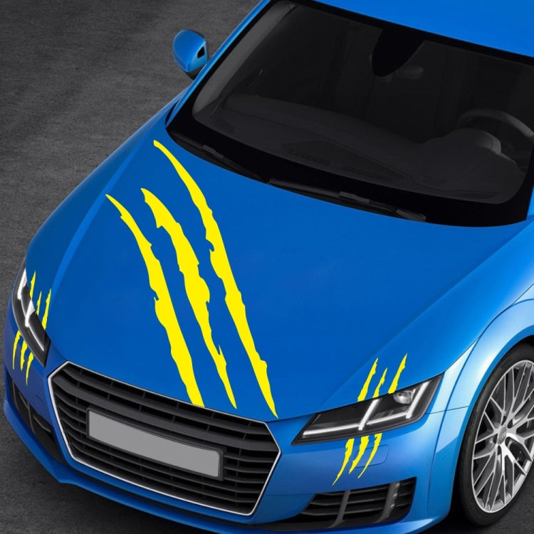 D-865 Claw Scratches Pattern Car Modified Decorative Sticker(Yellow) by buy2fix