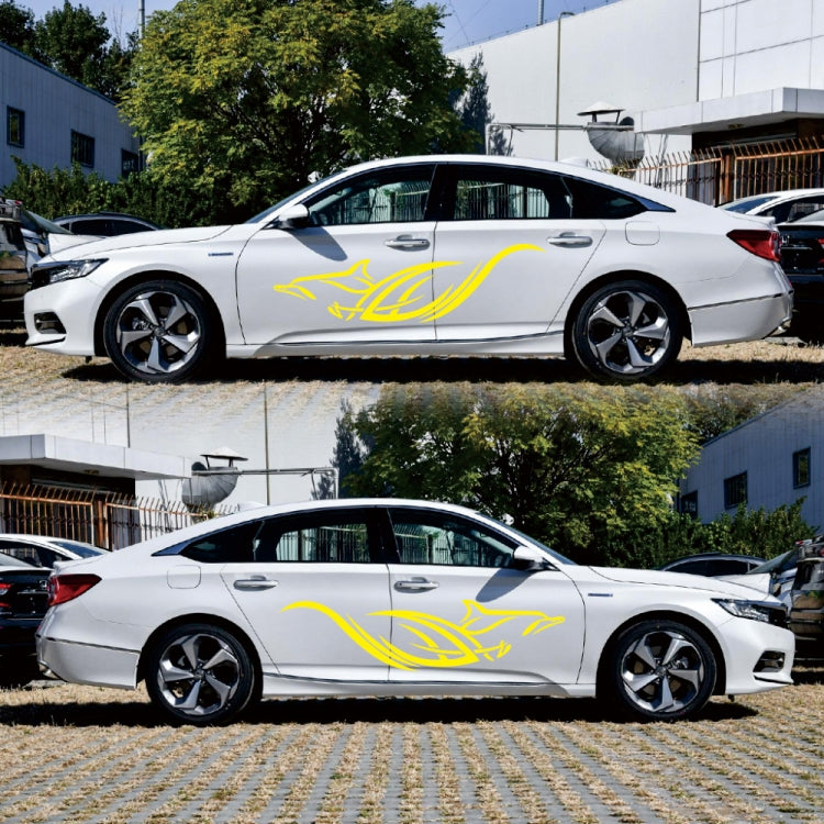 D-905 Animal Pattern Car Modified Decorative Sticker(Yellow) by buy2fix