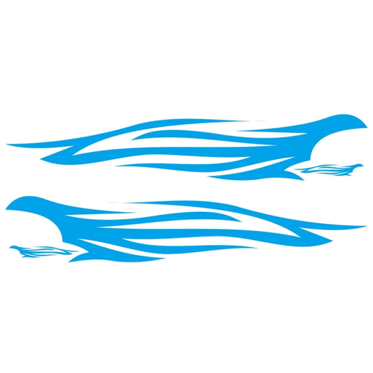 2 PCS/Set D-926 Fire Totem Pattern Car Modified Decorative Sticker(Blue) by buy2fix