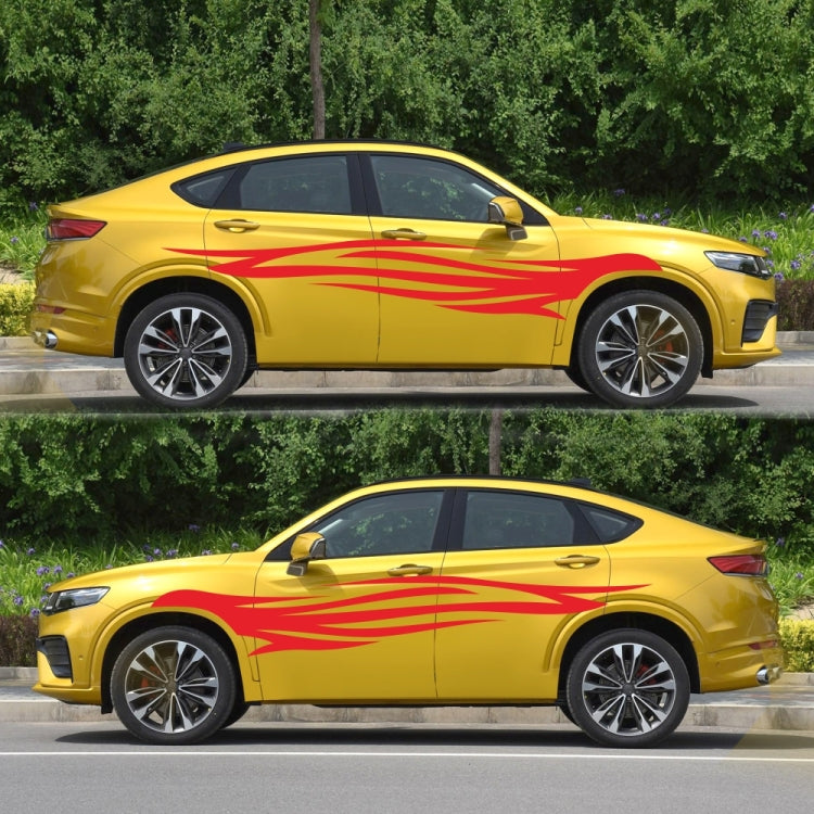 2 PCS/Set D-926 Fire Totem Pattern Car Modified Decorative Sticker(Red) by buy2fix
