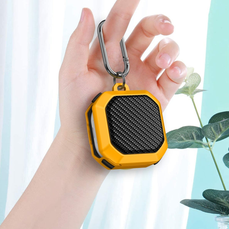 For Samsung Galaxy Buds Live / Buds 2 / Buds Pro/Buds 2 Pro Thunder Carbon Fiber TPU+PC Earphones Protective Case with Hook Up(Black) by buy2fix