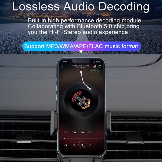 C1 Car Bluetooth 5.0 MP3 Player FM Transmitter Air Outlet Phone Holder by buy2fix