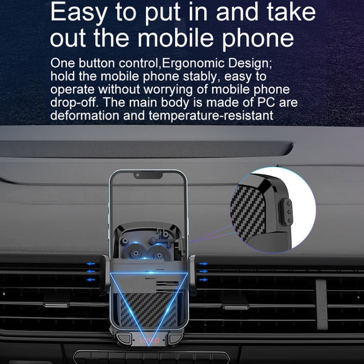 C1 Car Bluetooth 5.0 MP3 Player FM Transmitter Air Outlet Phone Holder by buy2fix