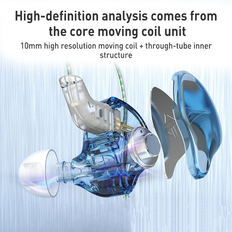 KZ-EDC 1.2m High-Value Subwoofer Wired HIFI In-Ear Headphones, Style:Without Microphone(Colorful) by KZ