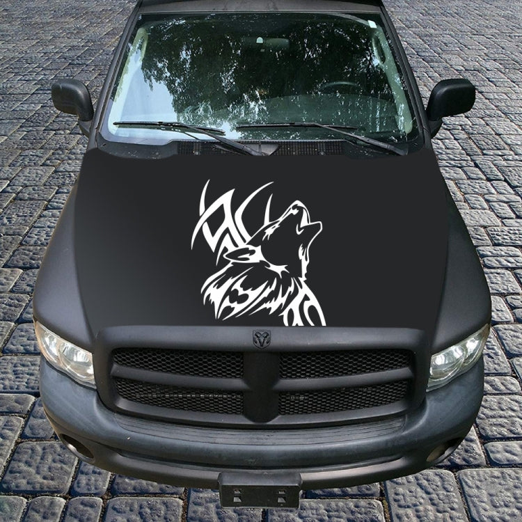 D-967 Wolf Tribe Pattern Car Modified Decorative Sticker(White) by buy2fix