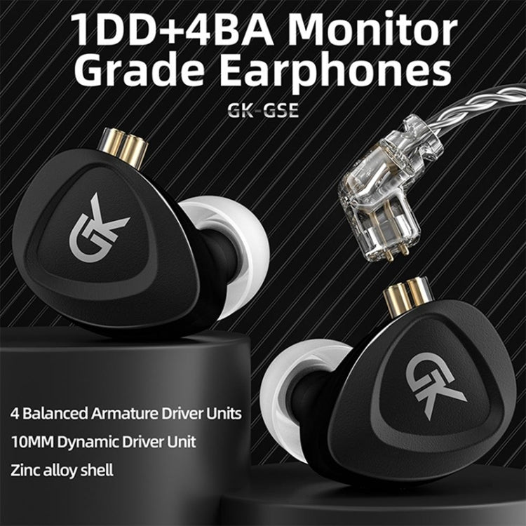 GK GSE Ten-Unit Coil Iron Subwoofer HIFI In-Ear Headphones(With Microphone) by buy2fix