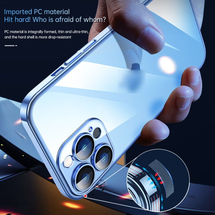 For iPhone 13 SULADA JINGJIA Series Lens Protector PC Phone Case(Blue) by SULADA