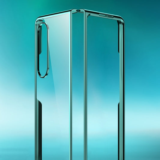 For Samsung Galaxy Z Fold4 5G Electroplating PC Shockproof Phone Case(Gold) by buy2fix