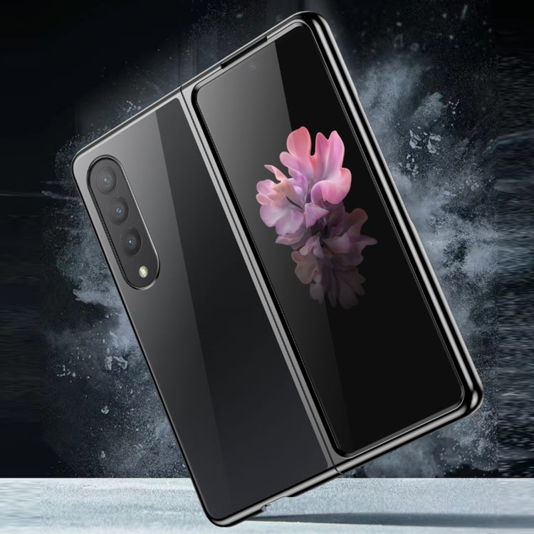 For Samsung Galaxy Z Fold4 5G Electroplating PC Shockproof Phone Case(Gold) by buy2fix