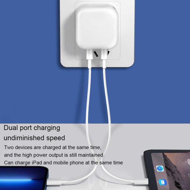PD 50W Dual USB-C / Type-C Ports Charger(US Plug) by buy2fix