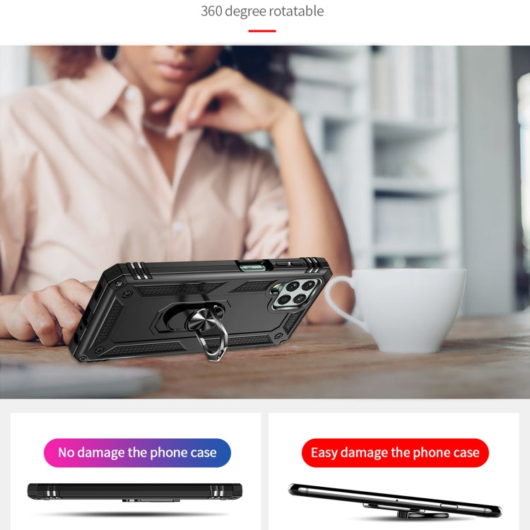 For Samsung Galaxy M33 5G Shockproof TPU + PC Phone Case(Black) by buy2fix