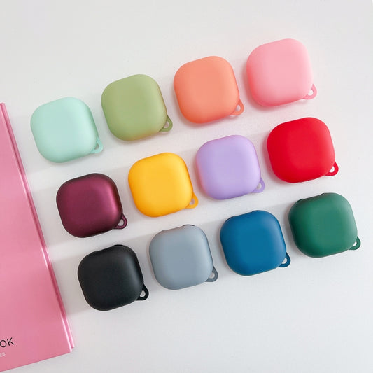 For Samsung Galaxy Buds Live Earphone PC Solid Color Frosted Protective Case(Black) by buy2fix