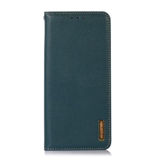 For Samsung Galaxy M13 4G Global KHAZNEH Nappa Top Layer Cowhide Leather Phone Case(Green) by buy2fix