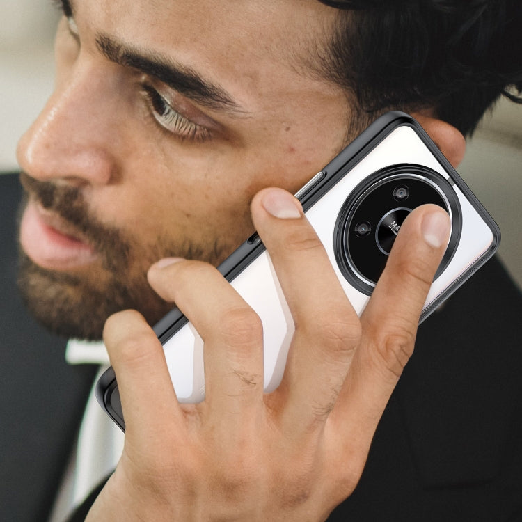 For Honor Magic4 Lite Colorful Series Acrylic + TPU Phone Case(Black) by buy2fix