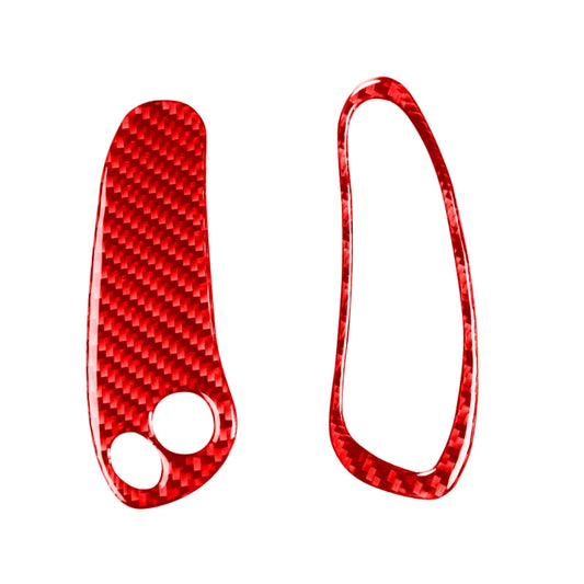 2 in 1 Car Carbon Fiber Sides Speedometer Sticker for Chevrolet Corvette C5 1998-2004, Left Drive(Red) by buy2fix